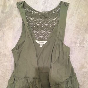 Olive green vest